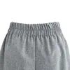 Tweedelige zomer mode vrouwen shorts t-shirt linnen grote plus size XL-5XL shirt vaste tops + hoge taille shorts sets voor dames #f