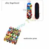 Print Professional Alloy Stand Fingerboard skateboard mini fingerbrädor skate lastbil finger skateboard för barn leksak barn gåva2282119