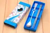 Love Heart Dinnerware Sets Wedding Favor Party Gift Stainless Steel Cutlery Set Tableware Feast Chopsticks and spoons