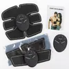 Elektrische EMS -spierstimulator ABS Abdominale spier Toner Body Fitness vormgeven Massagepleister Siliming Trainer Oefener unisex1833547