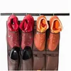 Kostenloser versand Großhandel Große Tasche Schuh Organizer Über Tür Schuh Rack Sneaker Rack für Tür Lagerung Inhaber Racks