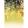 Färgglada polka dots guld glitter bakgrund för bildstudio tryckta trädgrenar baby barn fest tema bokeh fotografering bakgrund