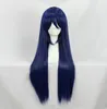 Hou van het leven! School Idol Project Umi Sonoda Anime Cosplay Pruiken Blauw Log Haar