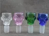 The head of a new color skull and bone Wholesale Glass bongs, Oil Burner, Glass Water Pipes, Oil Rigs Smoking Rigs