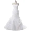 Nouvelle arrivée chérie à volants sirène longue organza robes de mariée de fête de mariage pour les femmes robes de mariée plus la taille robes de mariée DH4191