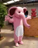 Hot Real Pictures costume de mascotte d'éléphant rose taille adulte livraison gratuite