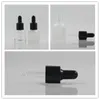 15 ml glas duidelijke matte etherische olie druppelaar fles druppel vloeibare pipet potten cosmetische verpakking snelle verzending F1126