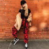 NCLAGEN 2017 New Women Autumn Fashion Camouflage Trousers Loose Harem Pants Autumn High Quality Casual Red Pant S M L