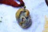 Bella giada unica naturale nanyang, l'intera scultura del volo dell'aquila. Ciondolo collana amuleto, il mondo solo questo.