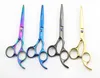 Joewell 5,5 tum / 6,0 tum 4 Colros Hair Scissors Skärning / Tunna Saxar Blå / Balck / Rainbow / Gold