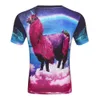 2018 Fashion T Shirt Män Space Galaxy Printed 3D T-shirt Street Wear Short Sleeve Casual Tees Plus Storlek