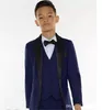 Grey Boys Tuxedo Meninos Ternos de jantar Três peças meninos de xale preto Tone formal Tuxedo para crianças Tuxedo4255106