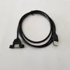 Montaje en panel de bloqueo de tornillo de 1,5 m USB 2.0 Tipo A Adaptador de extensión macho a hembra Cable de carga de alimentación de sincronización de datos