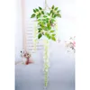 Wholesale Wisteria Fake Suspending Vigne Décorations de jardin Décorations de soie Feuillage de la soie Feuille Feuille Feuille Garland Plante Maison Décoration Couleurs pour choisir