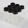 22*60*14mm 14ml Glass Bottles Aluminium Screw Cap Transparent Empty Jars Gift Glass Wishing Bottles 100pcs