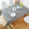 modern cotton linen table cloth waterproof square party banquet outdoor tablecloth solid color nappe table cover overlay black gray