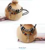 Mnwt oude munt hanger ketting/meerlagige houten kralen ketting bohemian mode sieraden echte lederen mannen kettingen8826113