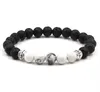 Nieuwe Yoga Lava Rock Kralen Strengen Armbanden Turquoise Verwering Agaat Vergulde Armbanden Voor Vrouwen Mannen Gift