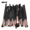 Escovas de maquiagem Set 20 pcs Maange Eyeshadow EyeShadow Eyeliner Sobrancelha Lip Professional Maquiagem Brush Kit Ferramentas de Beleza Cosmética