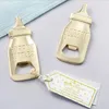 DUNFA Otwieracz Butelki Kształt Butelki Kształt Alloy Narzędzie Wedding Party Urodziny Baby Shower Favor Prezent Pamiątki Otwieracz do butelek