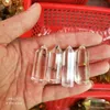 1pcs 3-4cm Natural Transparent Crystal Wand Quartz Crystal Wand Double Point Reiki Healing Natural Stones and Mineral