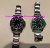 Pudełko/certyfikat Wysokiej jakości zegarek 40 mm 116610 116610 Ceramiczny zielony automatyczny ETA 2836 Ruch Sapphire Glass Waterproof Watch zegarki męskie