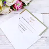 Cartões RSVP elegantes Substrato de papel com glitter dourado champanhe com palavras de impressão Envelopes marfim usam com cartões de convites juntos5077283