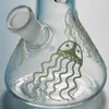 Jellyfish Dab Rigs brilham no teto de vidro escuro bongos de cachimbos 10 polegadas tubos de água articulação feminina 18mm com tigela gid04