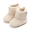 Baby First Walkers Winter Warm Neonati Scarpe all'uncinetto Scarpe da bambina lavorate a maglia Maglioni Stivali per 0-18 mesi