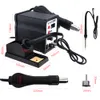 Tools 1pcs Kaisi878D 220V 700W 2 in 1 SMD Digital Display Soldering Station with HotAir Gun + Solder Iron(black color)