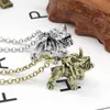 Mode Punk Animal bouledogue français pendentif collier bijoux argent or couleur 2 couleur chien pendentif Long collier pour hommes femmes 8884982
