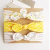 50lot bébé fille bandeau cheveux accessoires noeud nœuds lapin bande cadeau d'anniversaire fleurs imprimé géométrique 3 pcs/lot Boutique