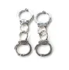 100Pcs/lot Vintage Antique Silver Alloy Handcuffs Connectors Charms pendant for Bracelet necklace Charms Jewelry Making new
