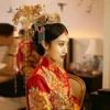 Chinese bride headdress costume jewelry hair comb Coronet flow