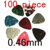 100pcs Guitar Picks Parts Acoustic Celluloid Plectrum 046mm 071mm 096mm 12mm 15mm8387461