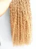 Brazylijska ludzka dziewica Remy Kinky Curly Hair Extensions Dark Blonde 27 Kolor włosów West