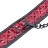 Bondage New Red Leather Harness Slave Wrist Ankle Cuffs Handcuff Detachable Spreader Bar #G94