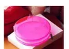 5pcs/lot C fashion Red Transparent around shape waterproof zipper bag with gift box famous beauty cosmetic case luxury makeup organizer