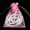 Whole 100pcslot Small Organza Bag 9x12cm Moon Star Wedding Jewelry Packaging Bags Cute Drawstring Gift Bag Organza Pouches6956213