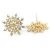 Fashion Brincos 2018 여자 여자 귀여 Bijoux Sliver Snowflake Stud Earrings whending Jewelry Earings6409423