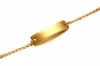 Nom ajustement personnalisé Bar Barbacelet Baby Baptême cadeau en acier inoxydable Nom Custom Bar bracelet Goldsilver8050231