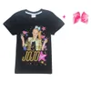 Estate Jojo Siwa Neonate T-Shirt Carino Stampato Pantaloncini Manica Bambini Bobo Choses T-Shirt Con Capelli Archi Bambini Sport Vestiti Top C3916