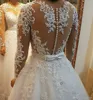 Beach Wedding Dress With Detachable Train Long Sleeves Sheer Neck Lace Applique Pearls Short Summer Bridal Gowns vestido de novia