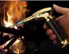 + 품질 담배 시가 토치 대형 불꽃 용접 납땜 납땜 조정 가능한 불꽃 재충전 용 부탄 가스 라이터 최고의 바베큐 도구