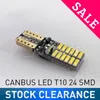 Super jasny LED T10 CANBUS Brak błędu 24 SMD 4014 Światło samochodowe 12 V W5W Auto COB Bulder Bulb Drzwi Glowtec