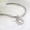 925 Silver Charms Warming Familj Livets träd Pärlor passar autentiska Pandora Armband Smycken Göra DIY Valentines Presenter