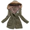 Vrouwen Parka Warm Plus Size Hooded Vrouwen Jas Mode Slanke Kraag Jassen Vrouwelijke Uitloper Dames Winterjas Jas ZJT142 S18101103