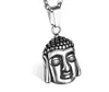 Varmt rostfritt stål buddhistiskt huvud hänge för män och kvinnor Universal religiösa övertygelser Familjemedlem Ping En smycken Titanium Steel Necklac