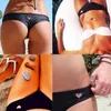 2020 Damen brasilianischer Sexy Bikini Bademode Tanga Liebe Herz Cut Out Bottom Beachwear