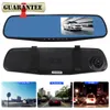 DVRs HD 1080P 4.3'' Dual Lens Video Recorder Dash Cam Rearview Mirror Car DVR Camera Free Shipping